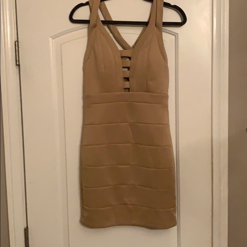 Nude strappy dress